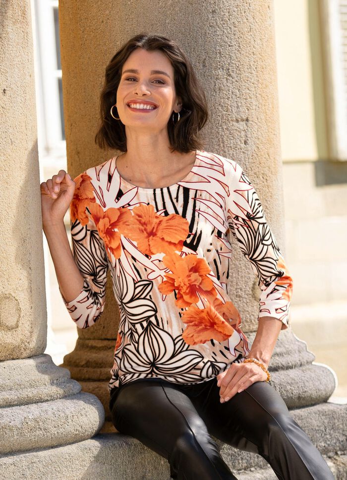 Pullover i mjuk, flytande kvalitet 