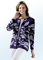Cardigan i snygg jacquarddesign 