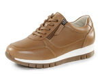 ELENA EDEN, sportiga damsneakers, vidd H, med uttagbar fotbädd CAMEL