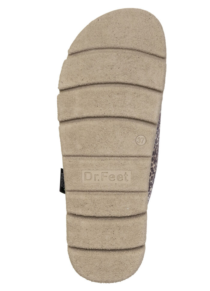 Laurina, moderiktiga damtofflor, med plysch BRUN