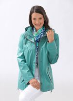 Funktionell jacka med dragkedja i sidoslitsarna 