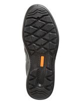 Sn&ouml;rsko tillverkad av nappal&auml;der med detaljer i nubuckl&auml;der SVART-BORDEAUX