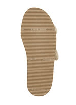 Kardborresandaler gjord av vadderat textilmaterial BEIGE