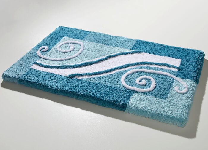 Badmatta med halkskyddad baksida 