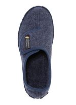 Tofflor i ullfilt med anatomiskt formad fotb&auml;dd MARINE