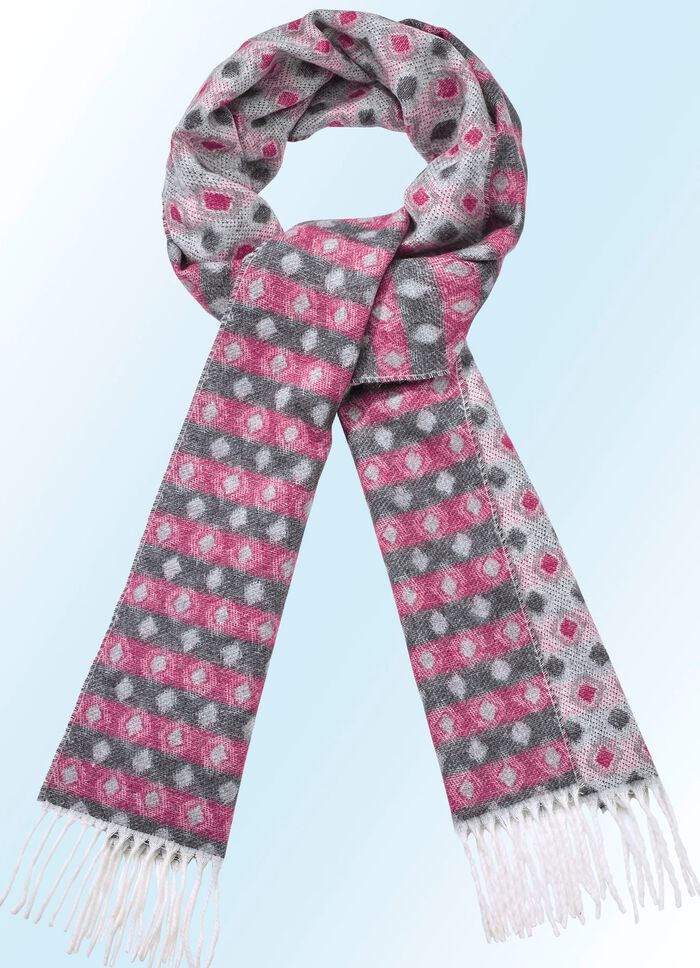 Halsduk med rutm&ouml;nster 