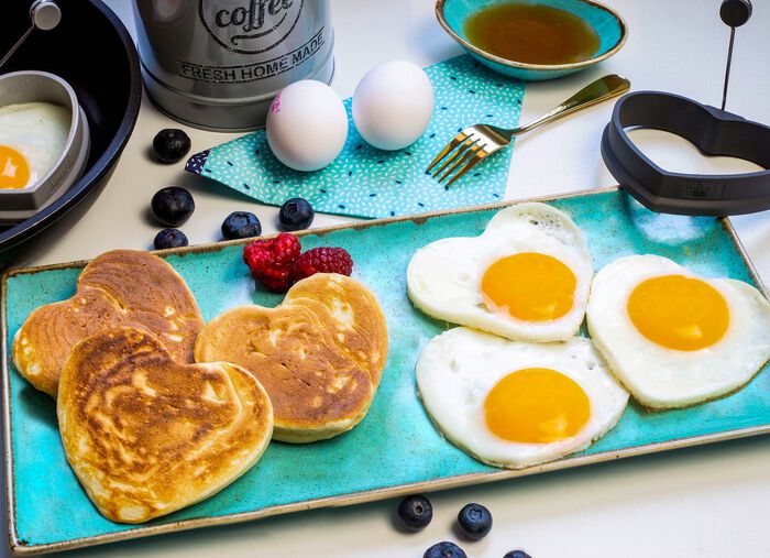 V&auml;rmebest&auml;ndig &auml;ggformsset i silikon, 2 st 