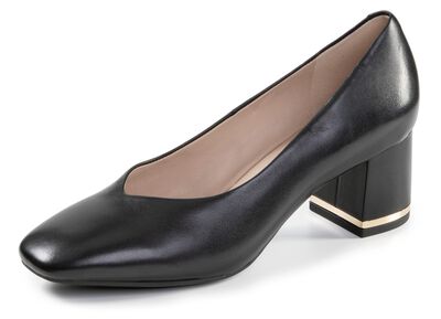 ELENA EDEN, eleganta dampumps, vidd G, med läderfoder 