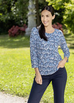 Skjorta med heltäckande tryck 