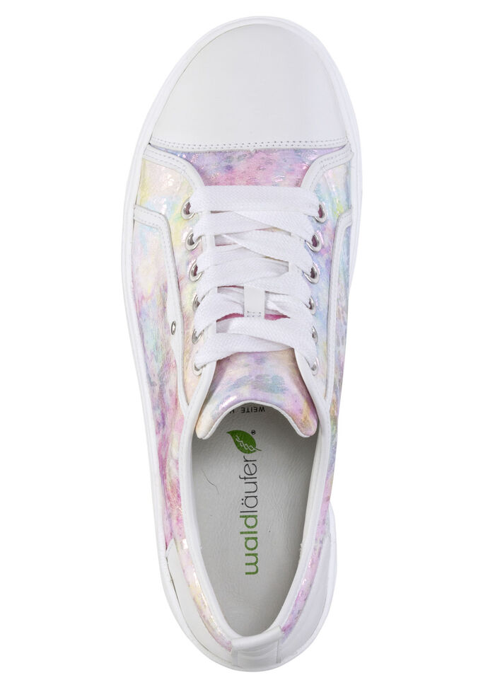 Waldläufer sneakers med spets med lekfullt tryck, 
