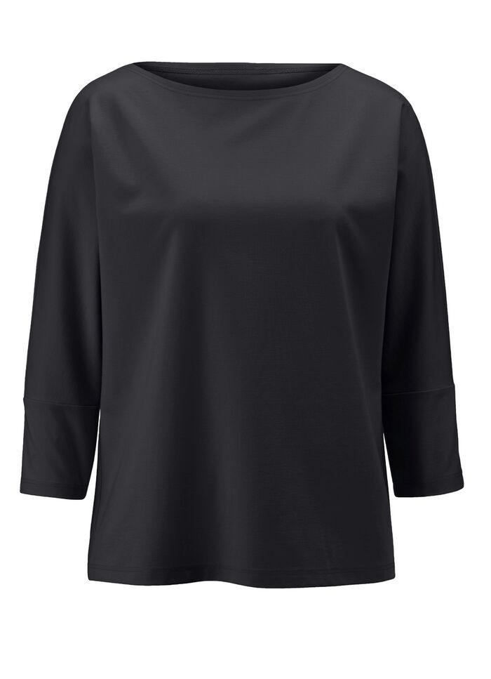 Skjorta med rund halsringning 