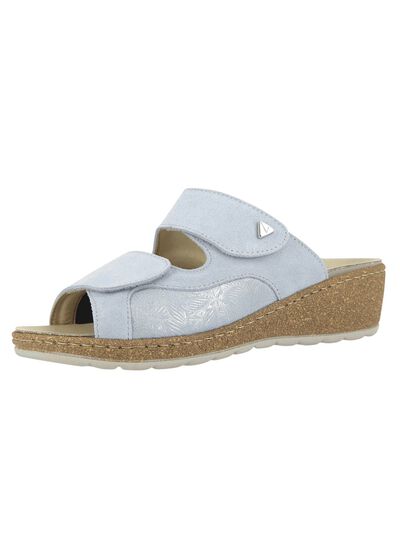 Klett-mules i &auml;kta l&auml;der 