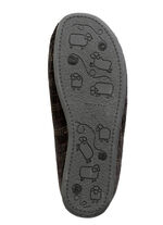 Textiltofflor med avtagbar fotbädd SVART