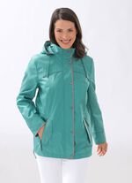 Funktionell jacka med dragkedja i sidoslitsarna 