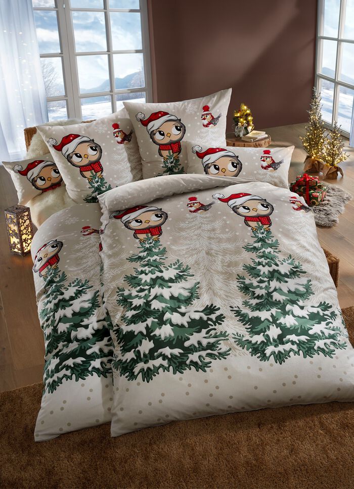 S&auml;nglinnesats i mjuk flanell 