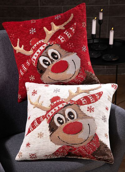 Kuddfodral i älgmotiv 