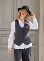 V&auml;st med kritstrecksrandiga m&ouml;nster 