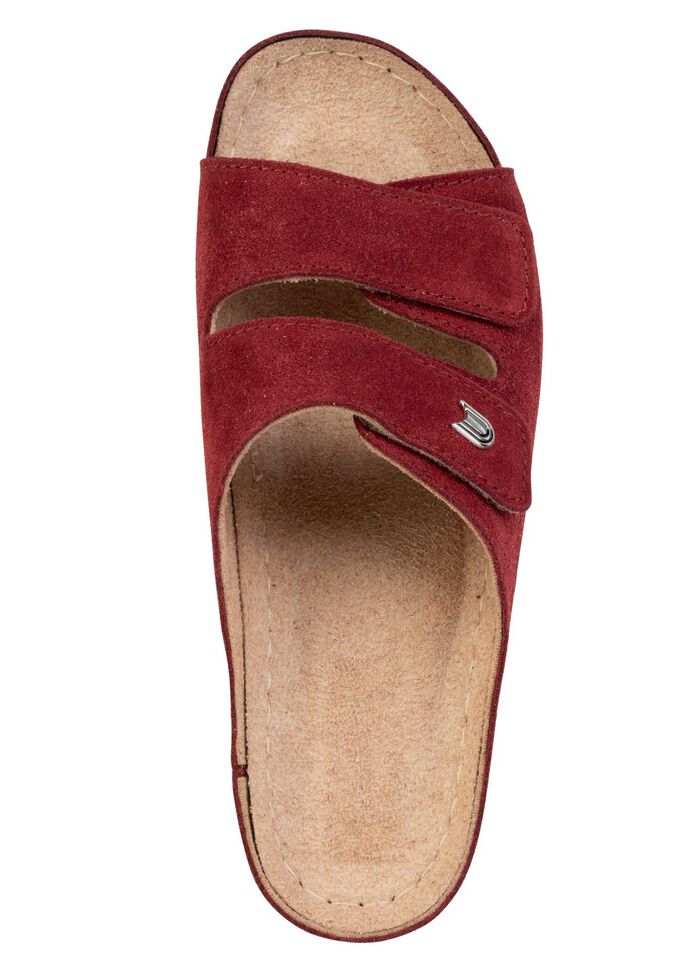 L&auml;tta damslippers, bredd G, med kardborrekn&auml;ppning 