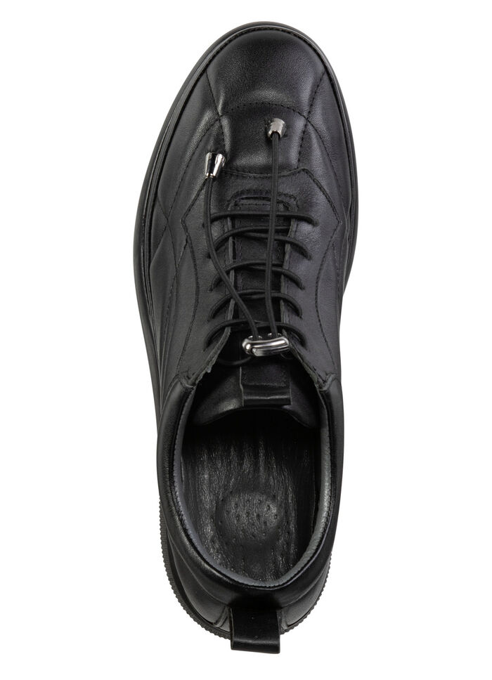 Gemini sneakers med dekorativ quiltning SCHWARZ
