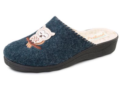 Fodrade damtofflor, med ny ull 