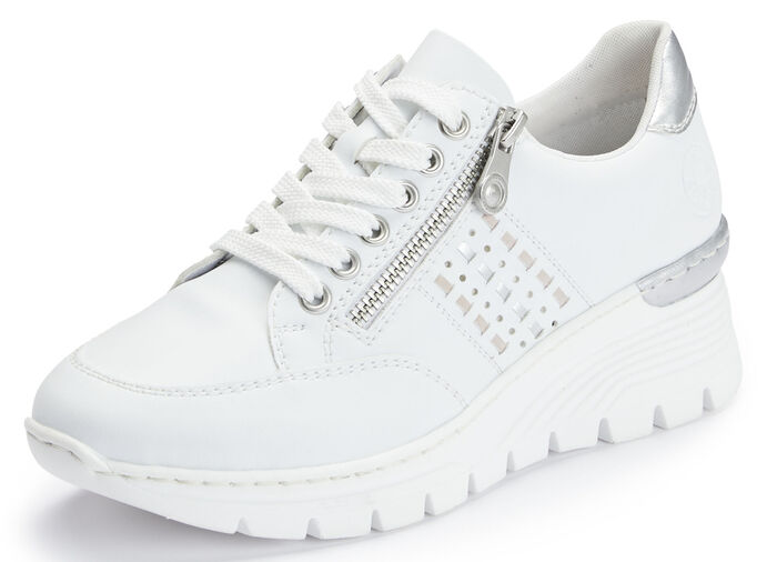 Rieker, bekväma damsneakers, bredd G, med dragkedja, 