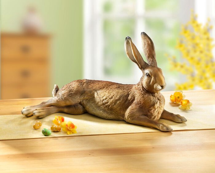 Handm&aring;lad kanin i polyresin 