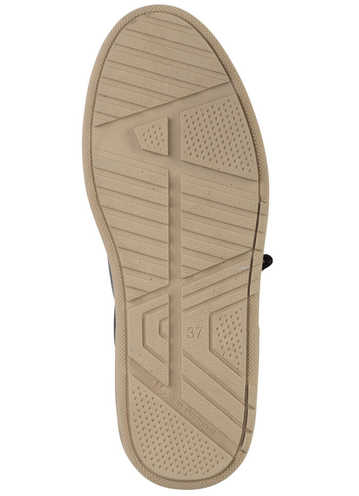 ELENA EDEN sn&ouml;rsko med velourkant SVART-BEIGE