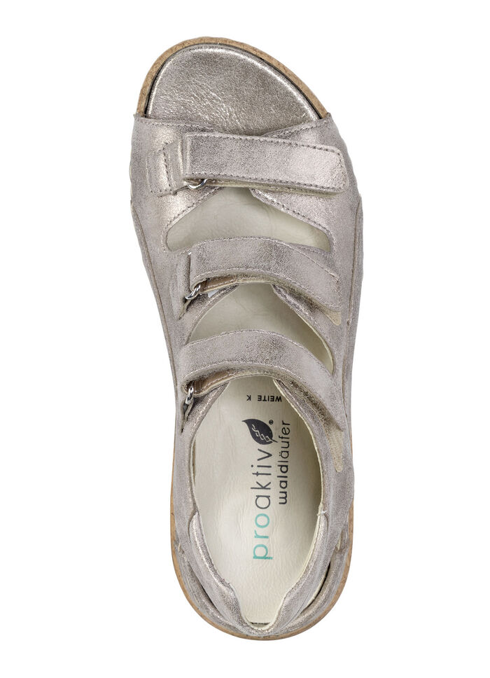 Ranger-sandal av läder ANTIKGULD