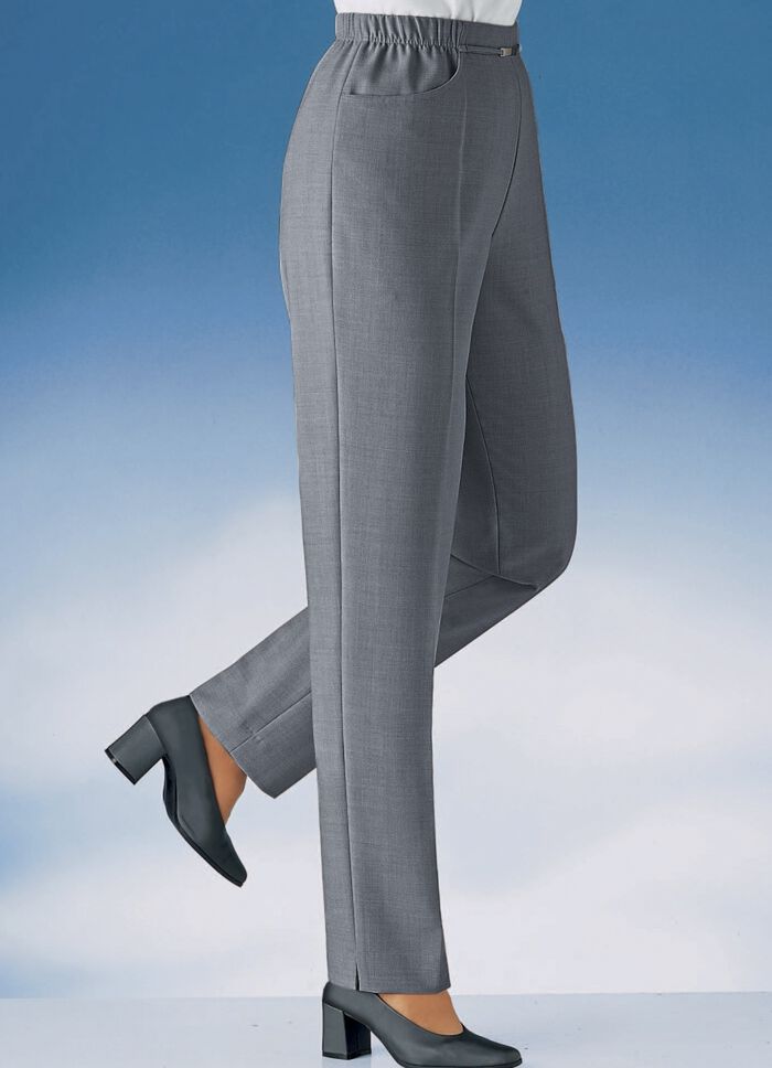 Byxor i bekv&auml;m slip-on-modell 