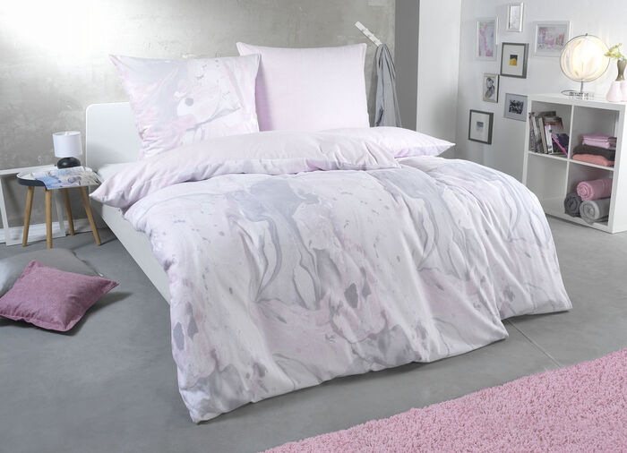 Drömlika sängkläder i fin flannelette ROSÉ