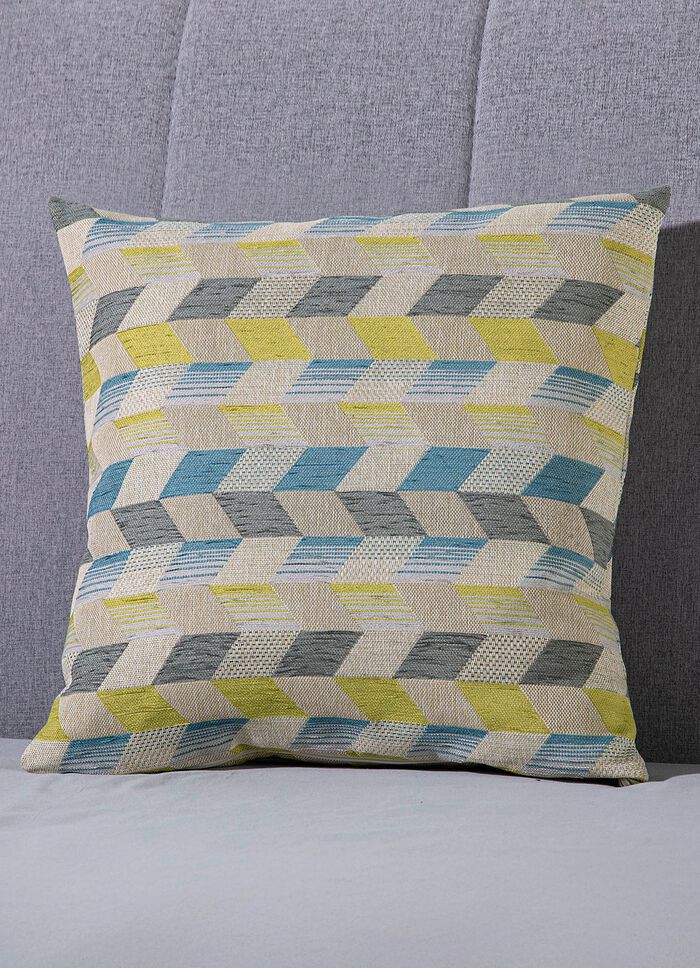 &Ouml;rngott med tredimensionell kubdesign BLAU-GR&Uuml;N