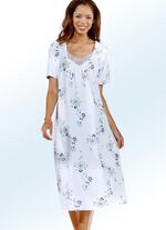 Förpackning med tre nattlinnen, korta ärmar med rund hals 