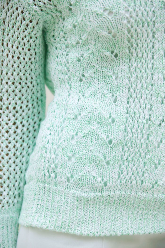 Tr&ouml;ja med lyxigt, skimrande paljettgarn 