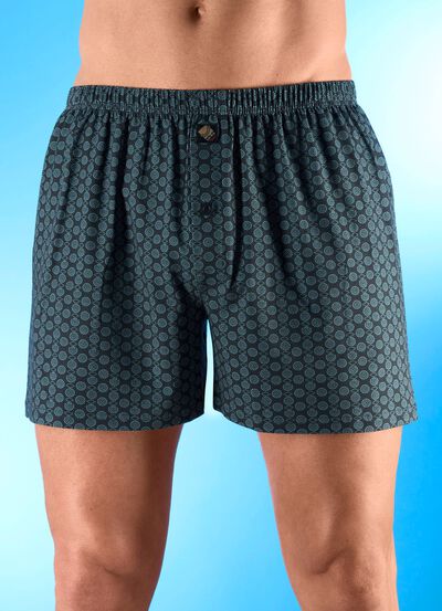 Fem-pack boxershorts med kn&auml;ppbar &ouml;ppning 