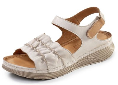 Gemini, l&auml;tta damsandaler, bredd G, tillverkade av l&auml;der 