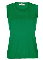 Stickad topp av ren bomull 