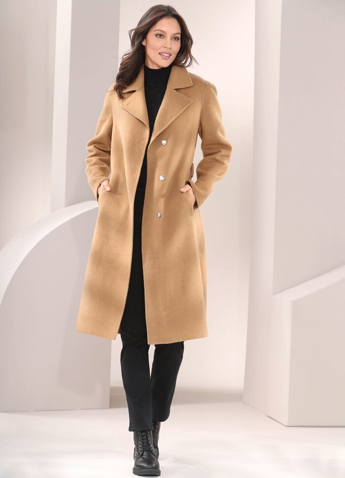 Kappa med sk&auml;rp och dolda tryckknappar 