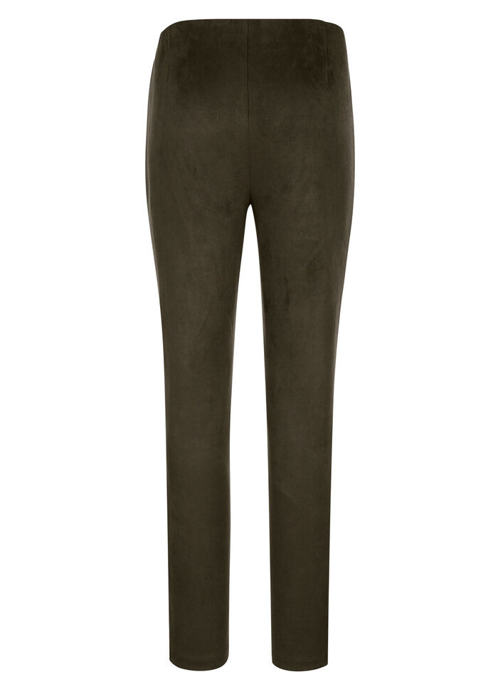 Byxor med smal ankelvidd OLIV