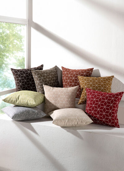 Moderna kuddfodral i jacquardkvalitet 