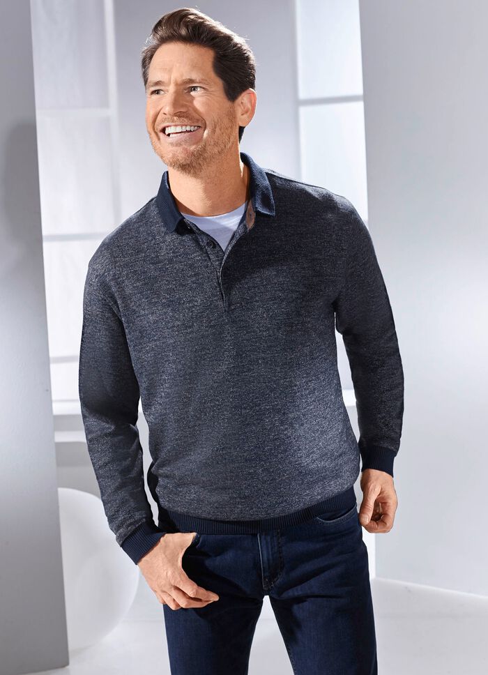 Pik&eacute;tr&ouml;ja med stickad krage 