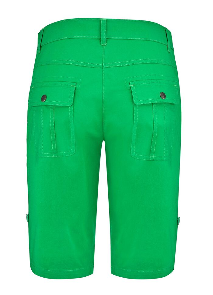 Bermudashorts med dekorativa remmar 