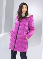 V&auml;ndbar kort jacka med fast huva 