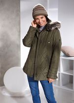 Jacka med avtagbar fuskp&auml;lskant LODENGR&Ouml;N