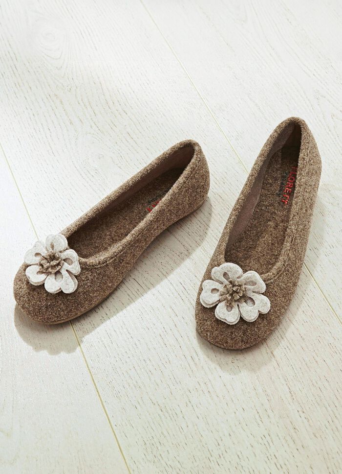 Ballerinaskor fr&aring;n Florett gjorda av bekv&auml;mt filtmaterial 