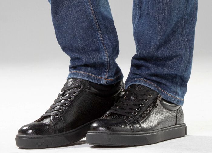 GINO GALANTE, klassiska herrsneakers, med uttagbar fotb&auml;dd 