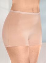 Fyrapack byxor med diskret gl&auml;nsande res&aring;r i midjan 