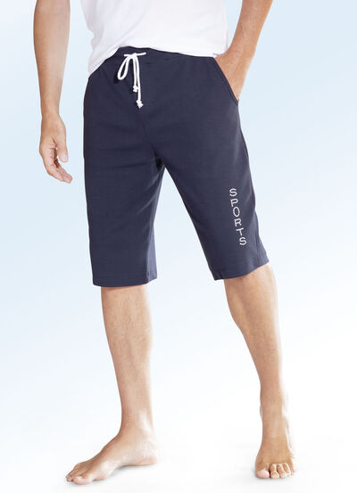 Bermuda med brett midjeband i 4 färger, , large