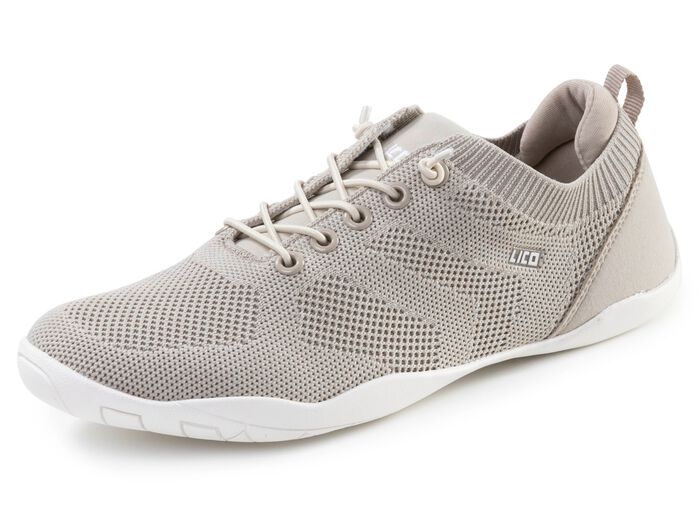 Barfotasko tillverkad av stretchigt stickat material ECRU