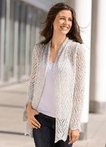 Kofta med paljettgarn 