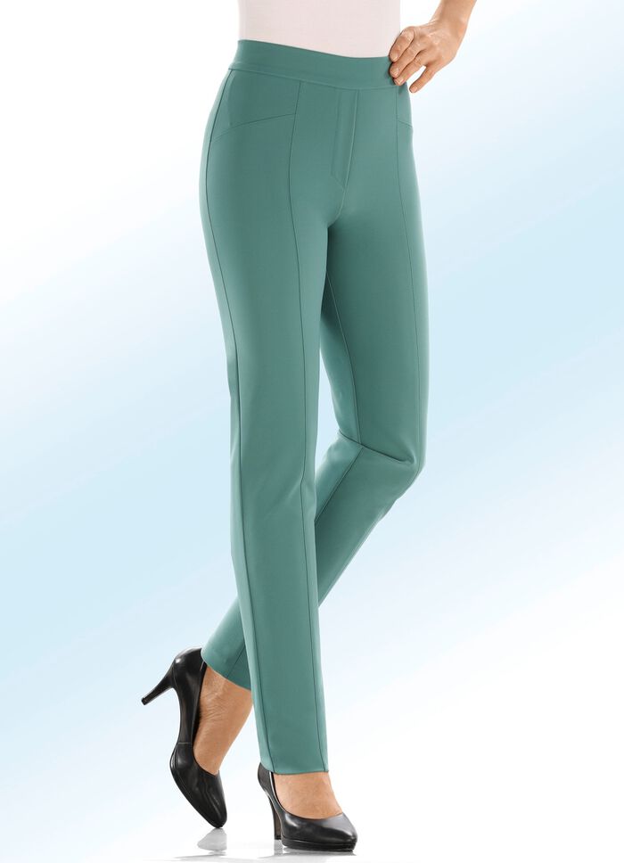 Byxor med vacker dekorativ quiltning 